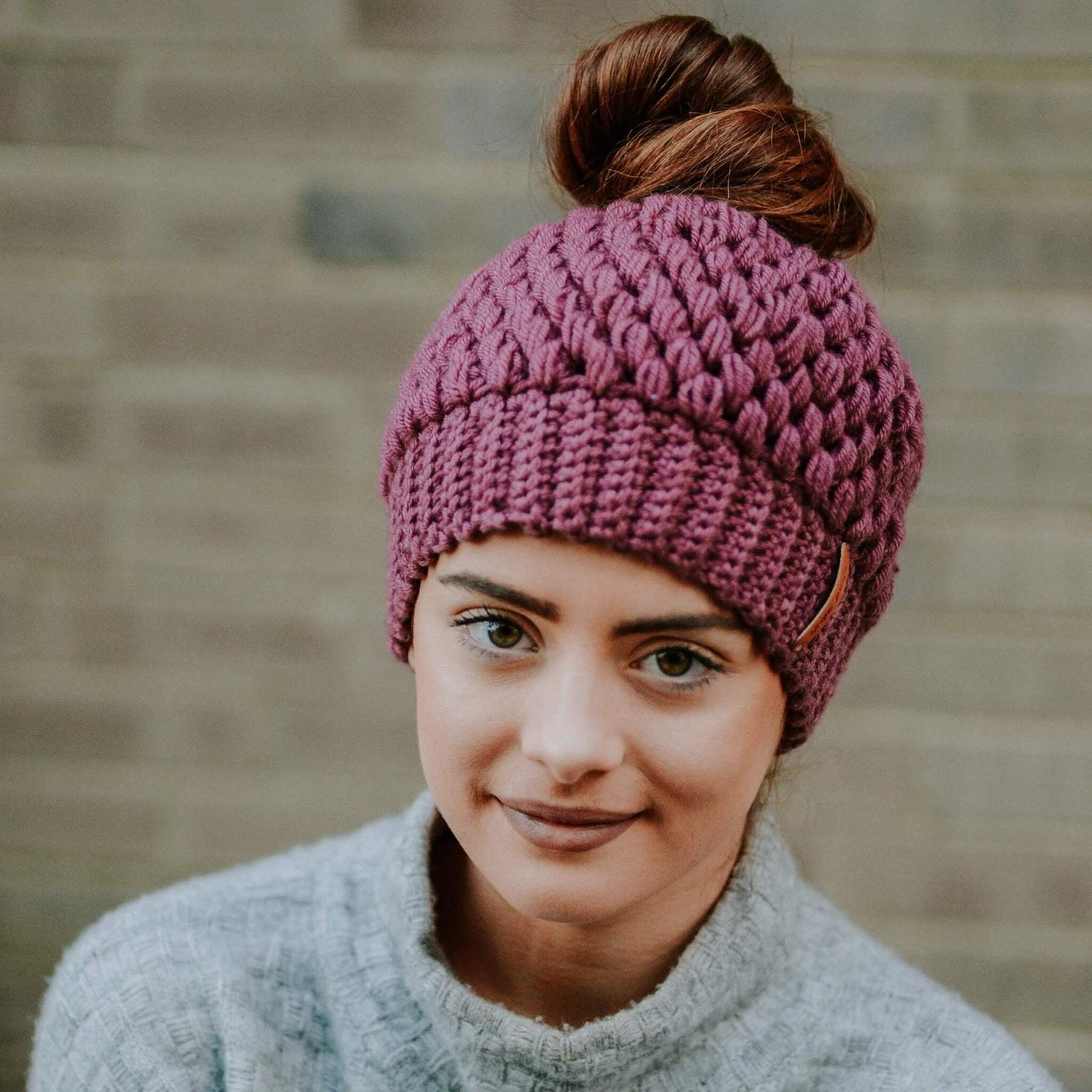 Madison Braids Women's Winter Hat Crochet Acrylic Slouchy Beanie