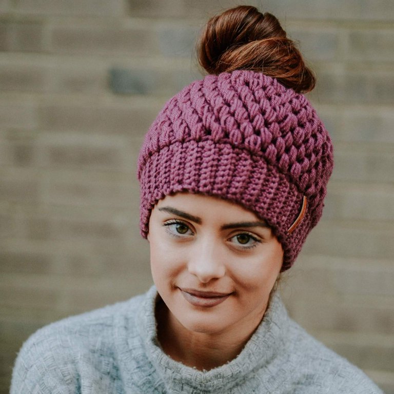 Madison Braids Women's Winter Hat Crochet Acrylic Slouchy Beanie