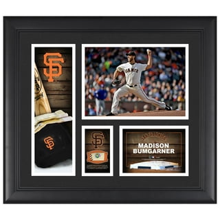 Madison Bumgarner Autographed and Framed Cream Giants Jersey