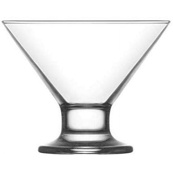 Madison - Clear Glass Footed Ice Cream Dessert Bowls | 7 Ounce Dessert Cups For Ices, Pudding, Fruit, and More Set Of 6 Thick Glass Serving Dishes