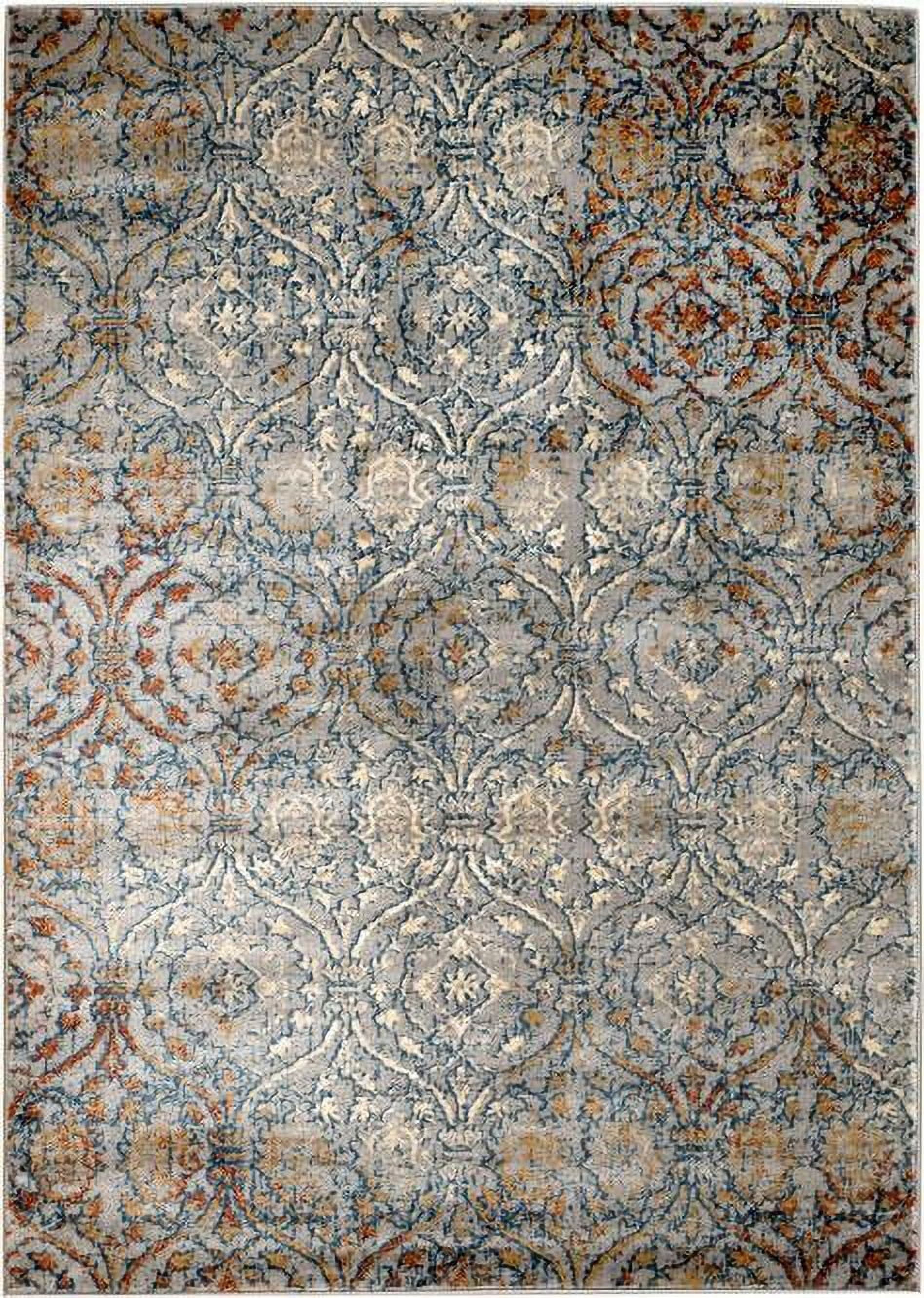 Madison Collection - 5x7 Abstract Cream/Multi-Colored Modern Area Rug ...