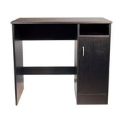 Madison Computer Desk with Cabinet, Black