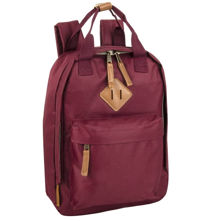 Maroon Small Canvas Crossbody Tote Bag, Book Tablet Bag, Everyday