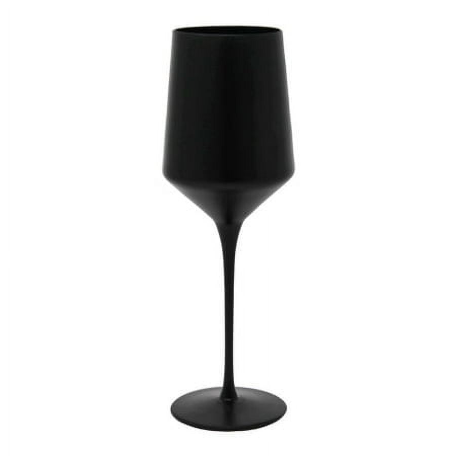 Wine Glass - Stemless - Black Skull - Maze Home Store