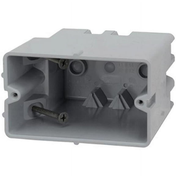 Madison Electric 1 Gang Electrical Box - Gray - 22 cu. in.