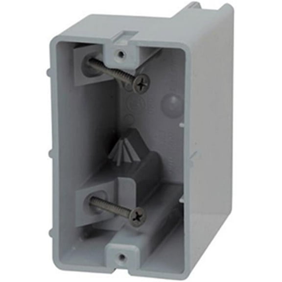 Madison Electric 18 cu. in. 1 Gang Electrical Box - Gray