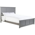 thumbnail image 1 of Madison Foundation Bed Frame with Matching Footboard & USB Charger, Gray - King Size, 1 of 1
