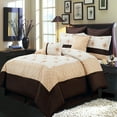 thumbnail image 1 of Madison Gold 8 Piece Bed in a Bag Set Includes Comforter, Skirt, Shams and Pillows, 1 of 1