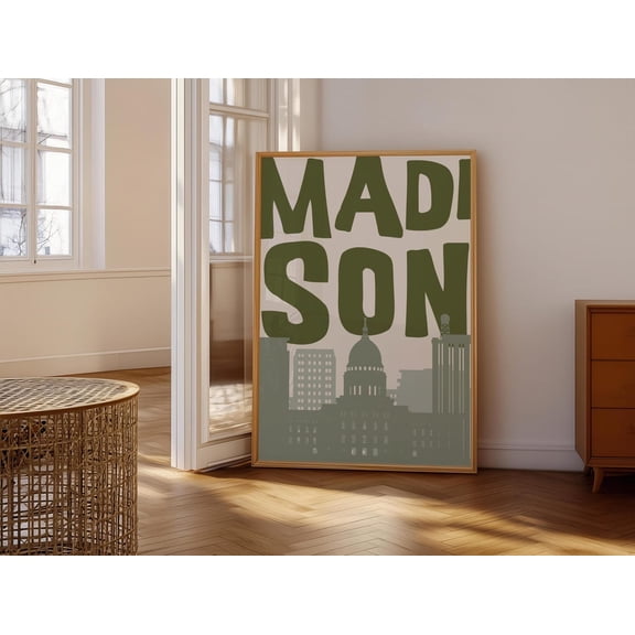 Madison Green Skyline Wall Art Print
