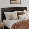 thumbnail image 1 of AFI Madison Queen Solid Wood Panel Headboard, Espresso, 1 of 5
