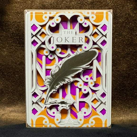 Madison Hustlers Joker V1 carved playing cards by Victor de Urda 1 of 1