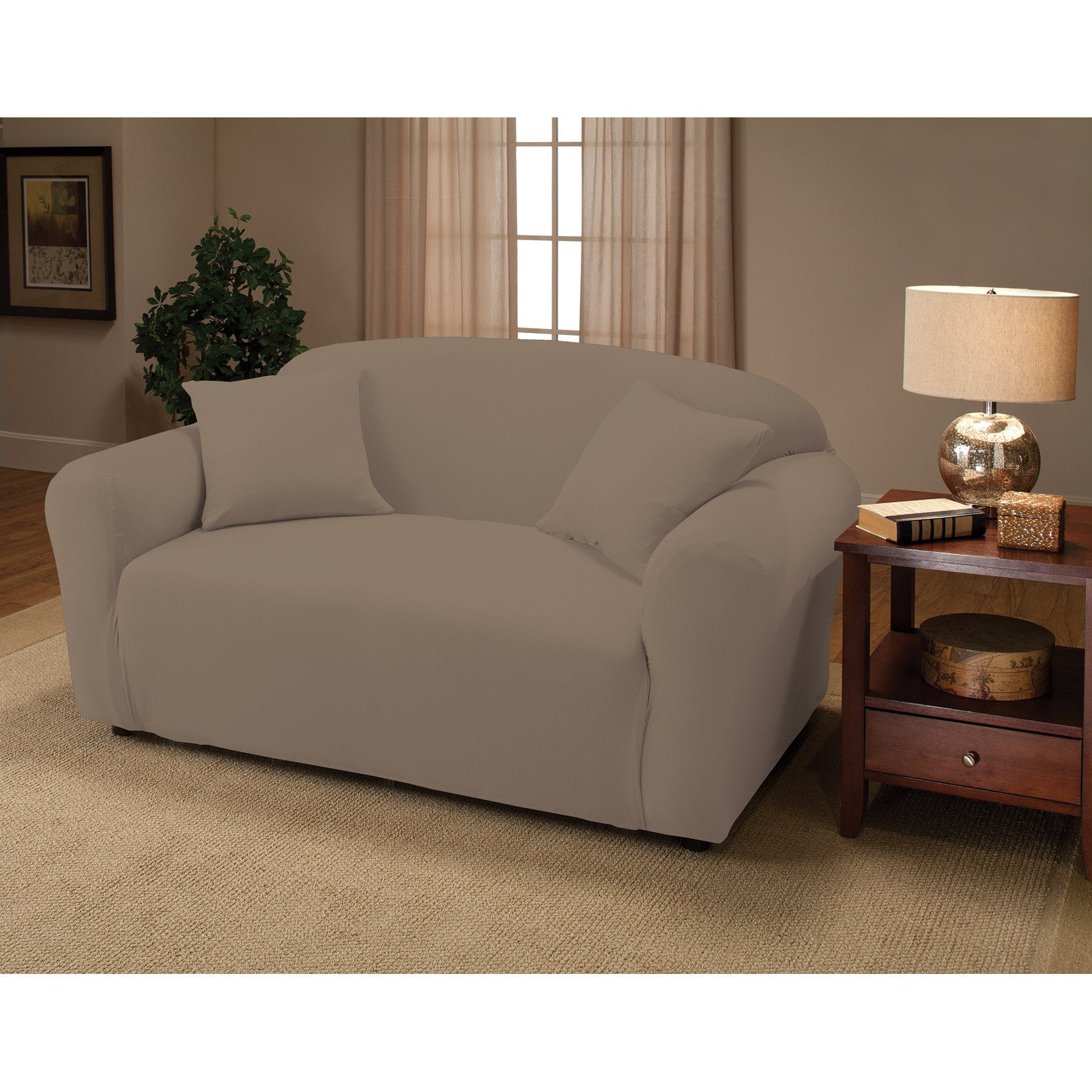 Madison Jersey Stretch Slipcover, Loveseat