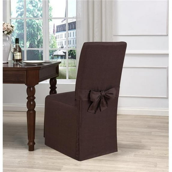 Madison Kathy Ireland Garden Retreat Dining Room Chair Slipcover Brown
