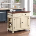 thumbnail image 1 of Madison Kitchen Island in White Finish Engineered Wood, 1 of 5