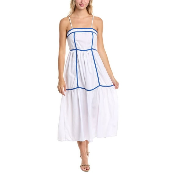 Madison Miles womens  Midi Dress, m, White