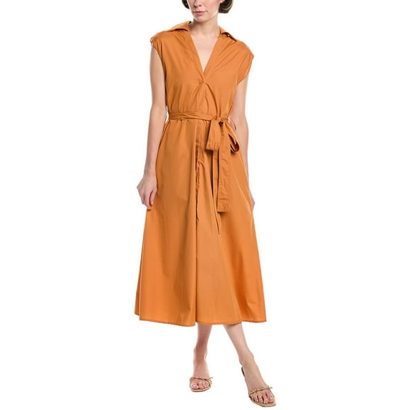Madison Miles womens  Midi Dress, s, Orange