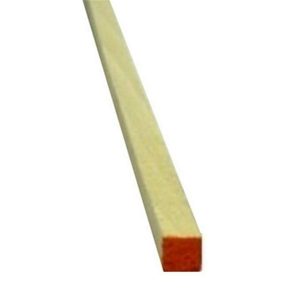 1/4" x 36" Poplar Square Dowel Machined For Close Tolerance, Pack of 25