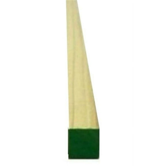 1/2" x 36" Poplar Square Dowel Machined For Close Tolerance, Pack of 16
