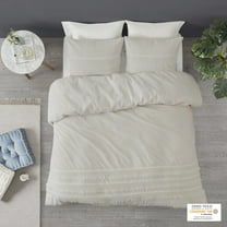 Madison Park 3 Piece Cotton Seersucker Duvet Cover Set
