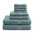thumbnail image 1 of Madison Park 8-Piece Luxury Cotton Towel Set, 800GSM Bath Towels, Ultra Soft & Absorbent, Dusty Green, 1 of 6