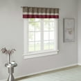 thumbnail image 1 of Madison Park Amherst Polyoni Pintuck Window Valance in Red, 1 of 5