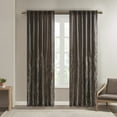 thumbnail image 1 of Madison Park Andora Curtain Panel in Chocolate, 50"x95", 1 of 11