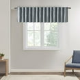 thumbnail image 1 of Madison Park Andora Faux Silk Embroidered Window Valance in Blue, 50"x18", 1 of 5