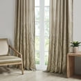 thumbnail image 1 of Madison Park Andora Transitional Polyester Fabric Lined Window Panel in Tan, 1 of 11