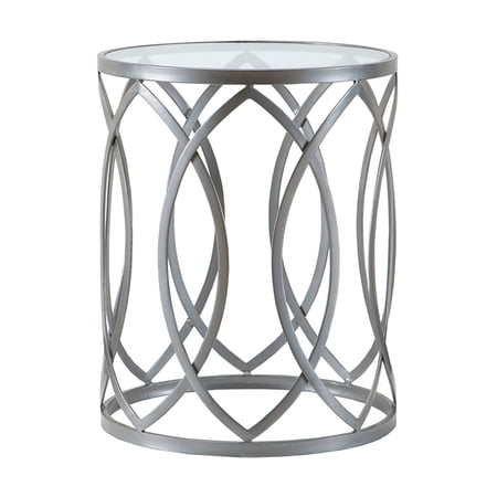 Madison Park Arlo Metal Eyelet Accent Table