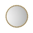 thumbnail image 1 of Madison Park Beaded 36" Dia Round Wall Mirror, with Luxury Iron Framed, Modern Wall Mounted Mirror for Home Décor, Gold, 1 of 8