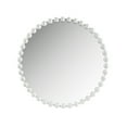 thumbnail image 1 of Madison Park Beaded 36" Dia Round Wall Mirror, with Luxury Iron Framed, Modern Wall Mounted Mirror for Home Décor, White, 1 of 7