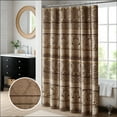 thumbnail image 1 of Madison Park Bellagio Polyester Jacquard Shower Curtain in Brown, 1 of 6