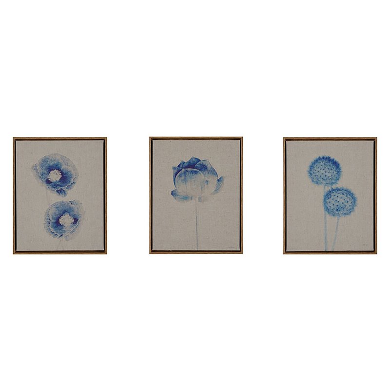 Madison Park 3Piece Transitional MDF PS and Linen Printed Canvas in