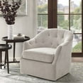 thumbnail image 1 of Madison Park Calvin Swivel Chair with Natural Finish MP103-1072, 1 of 4