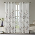 thumbnail image 1 of Madison Park Cecily 50x84" Burnout Printed Curtain Panel in Mauve, 1 of 5