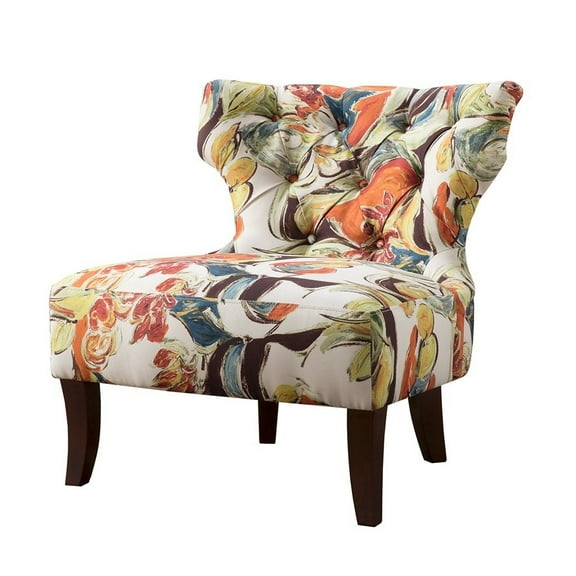 Madison Park Erika Hourglass Tufted Armless Chair