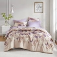 thumbnail image 1 of Madison Park Cal King Size 7 Piece Floral Comforter Set with Bed Sheets Taupe,Bed in a Bag,All Season Bed Set,Cozy and Lightweight, 1 of 9