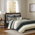 thumbnail image 1 of Madison Park Essentials King Saben 8-Piece Quilt Set with Cotton Bed Sheets, Taupe, 1 of 6