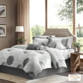 thumbnail image 1 of Madison Park Essentials Knowles 9-Piece Cotton Comforter Sheet Set - Gray, 1 of 10