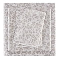 thumbnail image 1 of Madison Park Essentials Printed Satin 81x96" Modern Fabric Sheet Set in Brown, 1 of 16