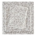 thumbnail image 1 of Madison Park Essentials Printed Satin Modern Fabric Sheet Set in Brown, 1 of 15