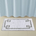 thumbnail image 1 of Madison Park Evan 24x40" Transitional Cotton Tufted Bath Rug in White, 1 of 9