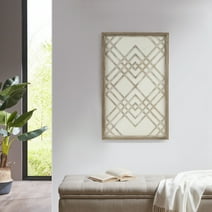 Madison Park Exton Two-tone Overlapping Geometric Wood Panel Wall Decor, 20"W x 32"H x 1.25"D