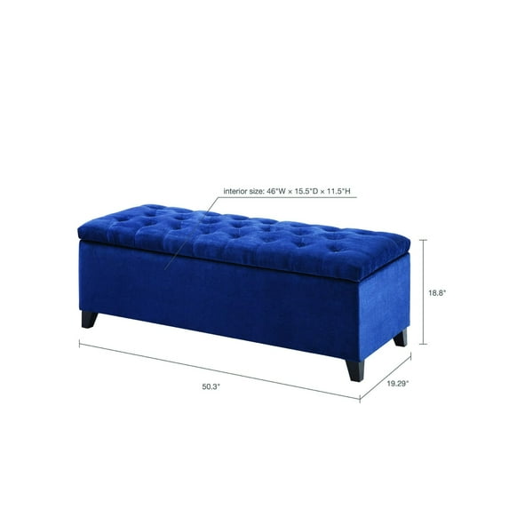 Madison Park FPF18-0143 Shandra Bench Storage Ottoman