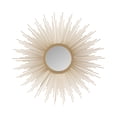 thumbnail image 1 of Madison Park Fiore Sunburst Wall Decor Mirror 29.5"D in Gold, 1 of 5