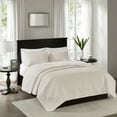 thumbnail image 1 of Madison Park Full/Queen Quebec 3-Piece Reversible Quilt Set, Cream, 1 of 8