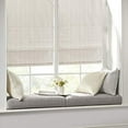 thumbnail image 1 of Madison Park Galen Basketweave Cordless Roman Shade 1 Piece 23"x64" Window Panel Ivory, 1 of 6