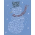 thumbnail image 1 of Madison Park Greetings Dashing Through the Snow: White Lyrics in Snowman Shape Calligram Box of 10 Christmas Cards, 1 of 2