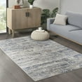thumbnail image 1 of Madison Park Harley Woven Turkish Area Rug, Blue/Cream - 5x7', 1 of 5