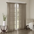 thumbnail image 1 of Madison Park Harper 2-Piece Solid Crushed Curtain Panel Pair in Taupe, 42"x84", 1 of 6